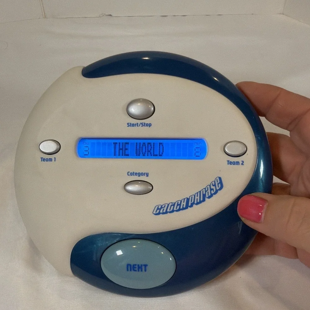 Hasbro Catch Phrase - Blue & White - 2004‎ Electronic Handheld Game Tested